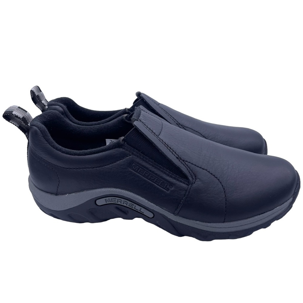 MERRELL leather slip on comfy black shoes